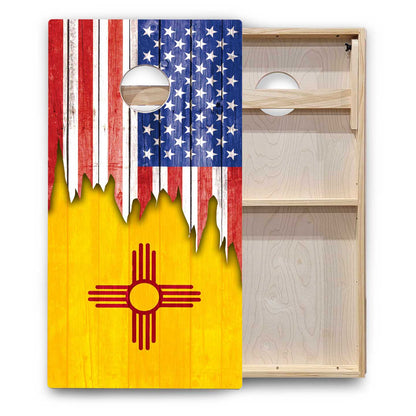 State Flags New Mexico to South Carolina Cornhole Boards - Backyard Series