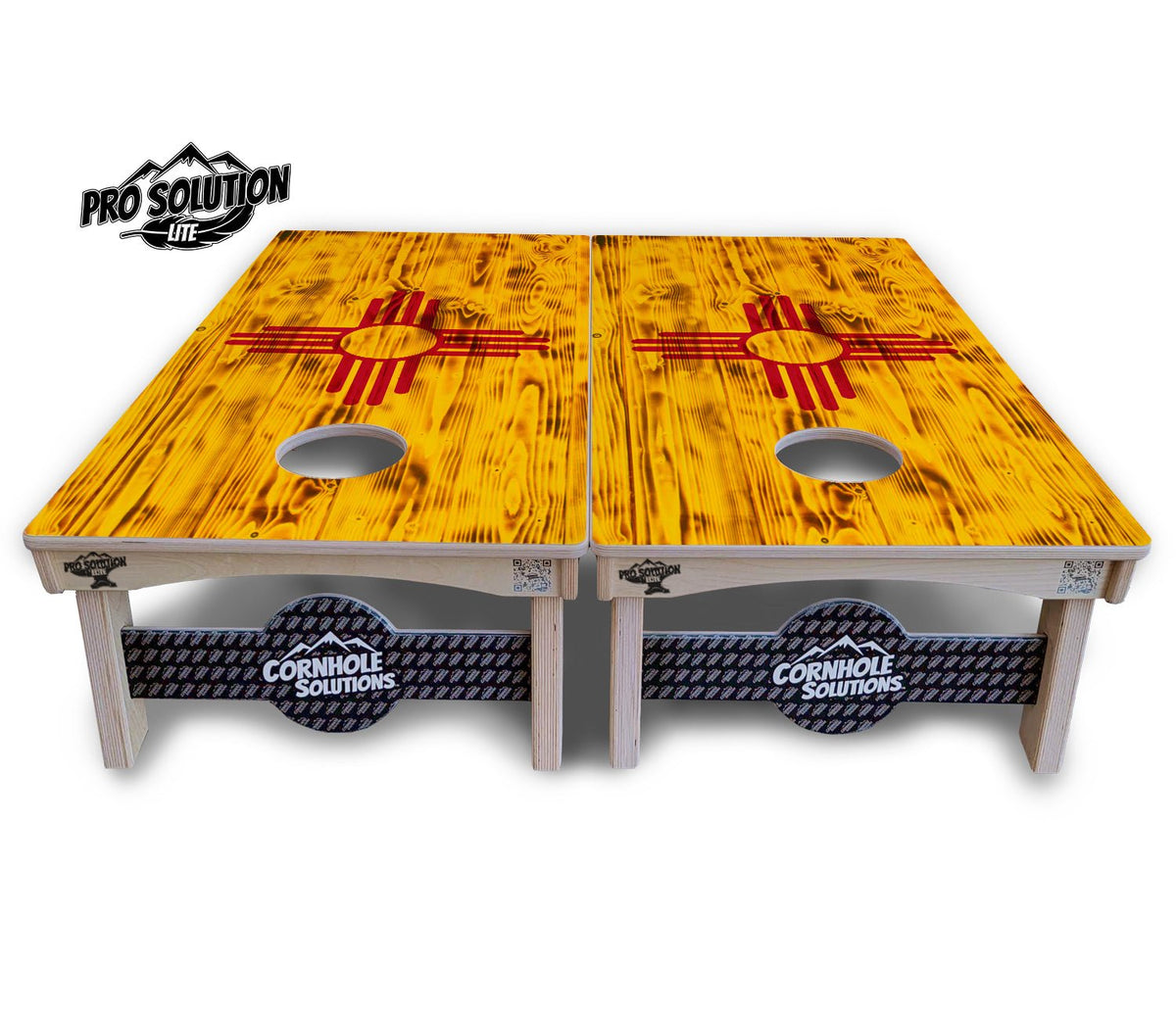 New Mexico Rustic Flag Cornhole Boards – Pro Lite or Pro Elite