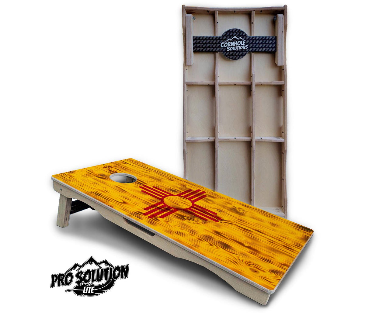 New Mexico Rustic Flag Cornhole Boards – Pro Lite or Pro Elite