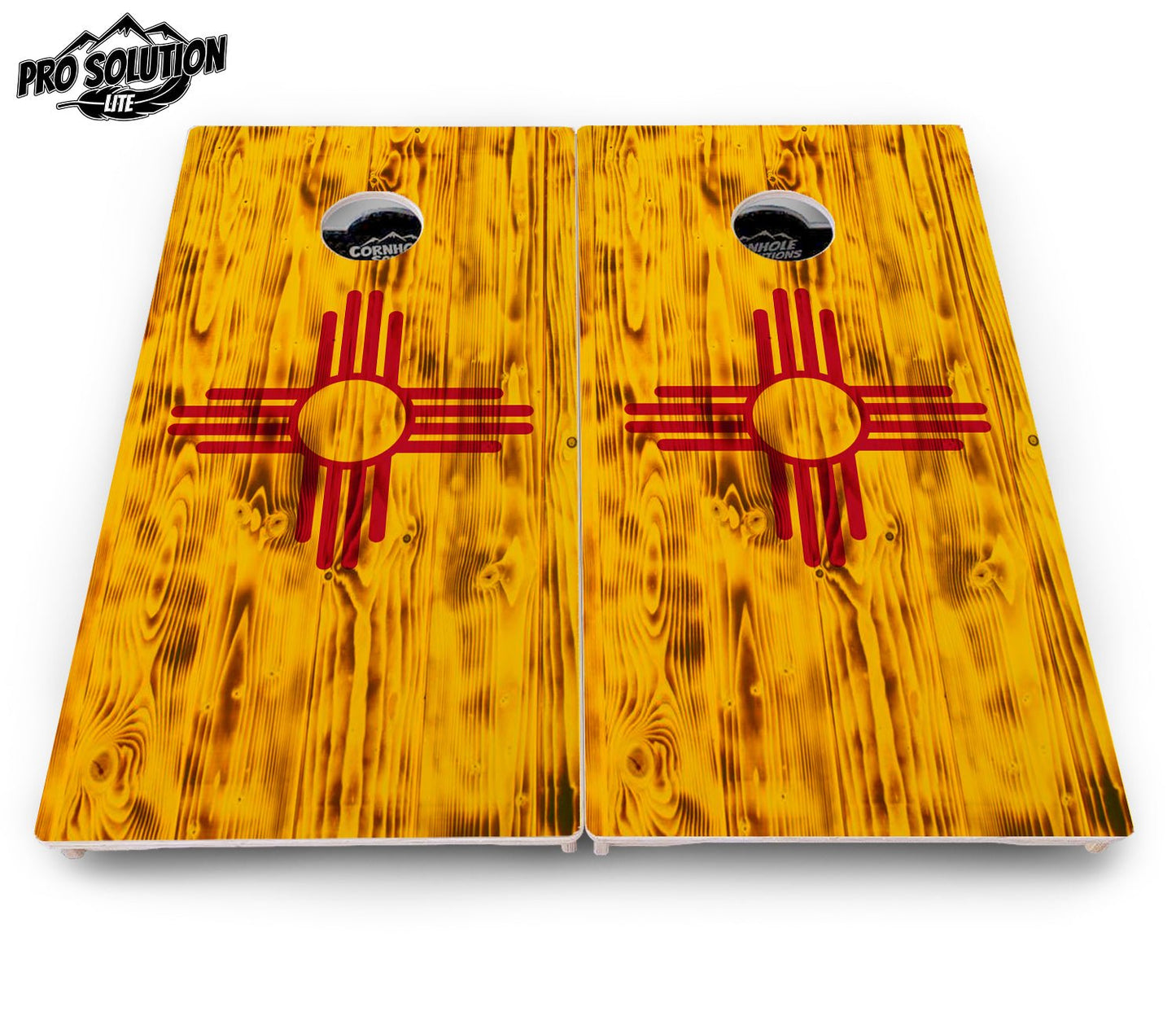 New Mexico Rustic Flag Cornhole Boards – Pro Lite or Pro Elite