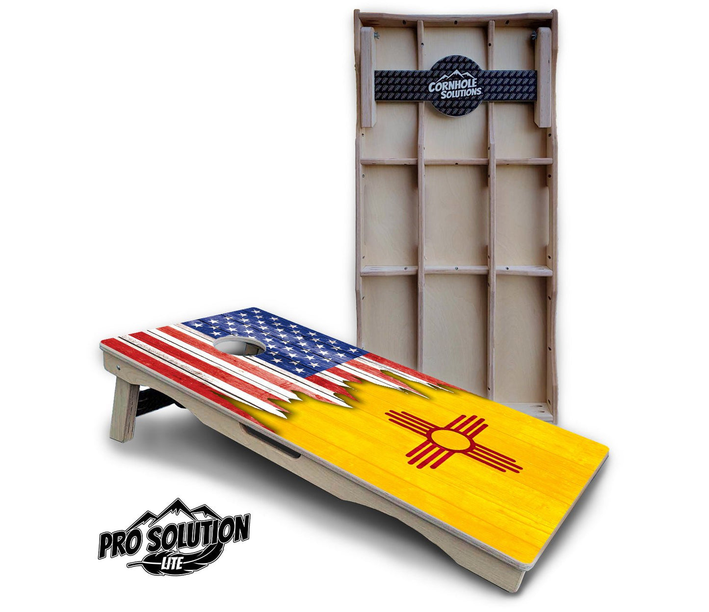 State Flag Cornhole Boards – NM to SC – Pro Lite or Pro Elite