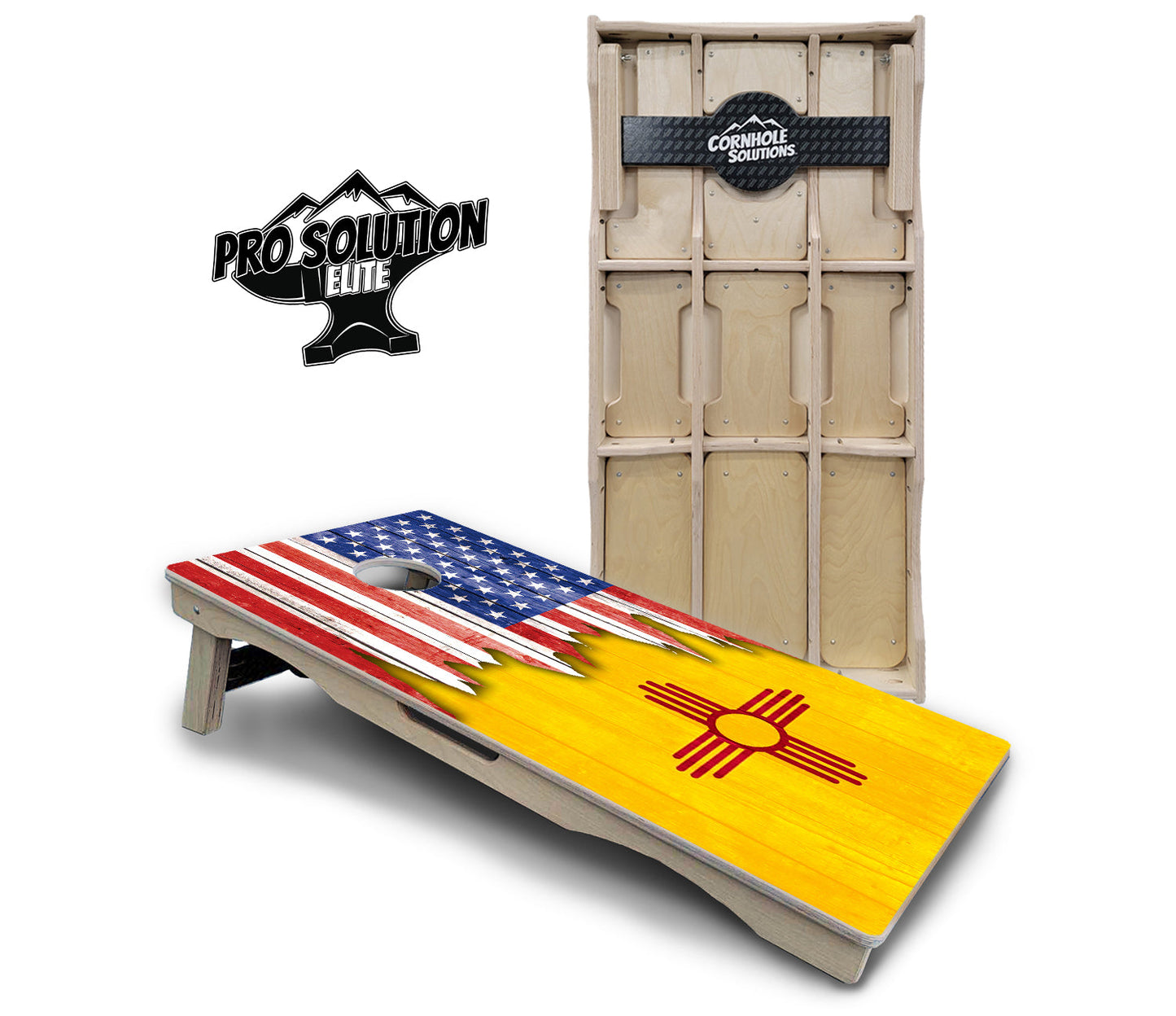 State Flag Designs New Mexico to South Carolina Cornhole Boards - Pro Solution Elite Series