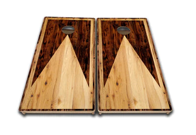 Tournament Quality Cornhole Boards - Wooden Triangle Design