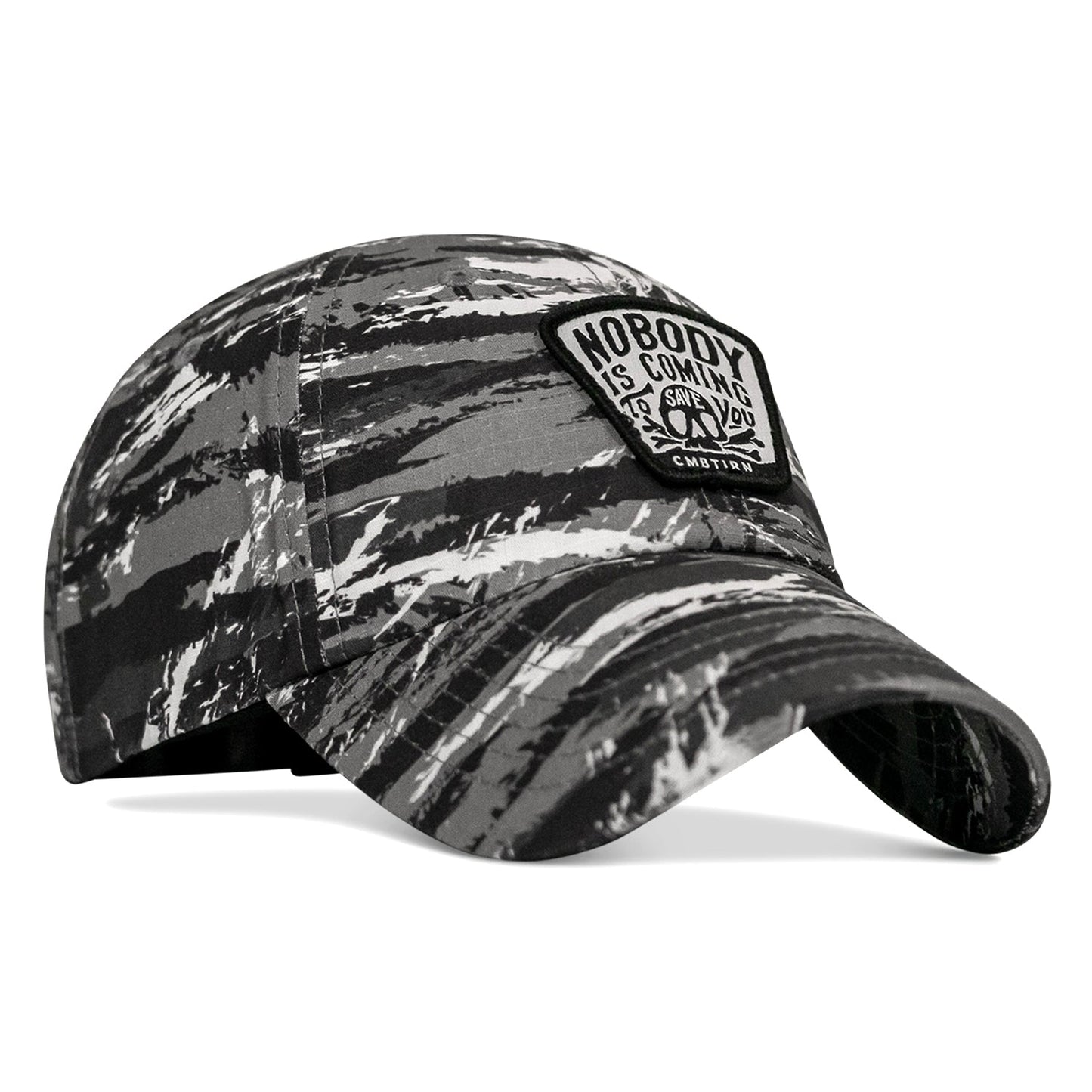 Nobody Is Coming To Save You Skull  Patch Ripstop Tactical Hat