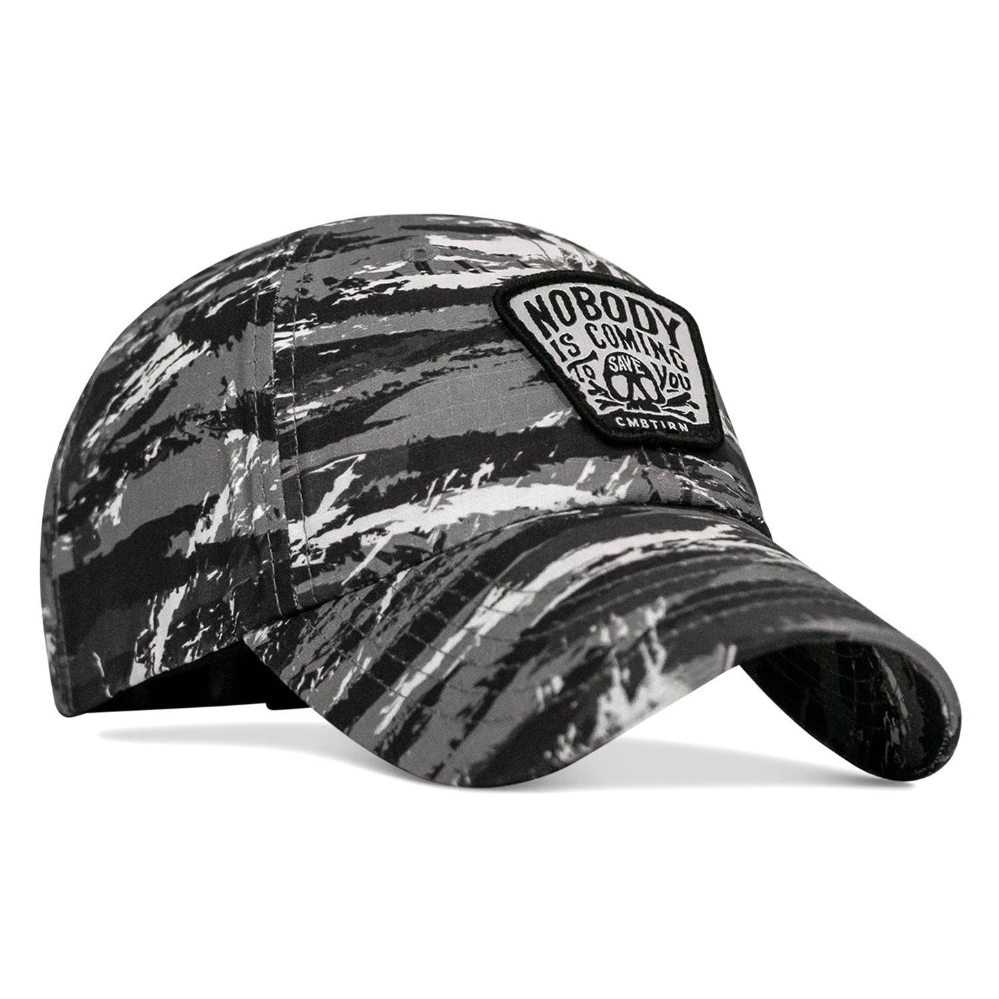 Nobody Is Coming To Save You Skull  Patch Ripstop Tactical Hat
