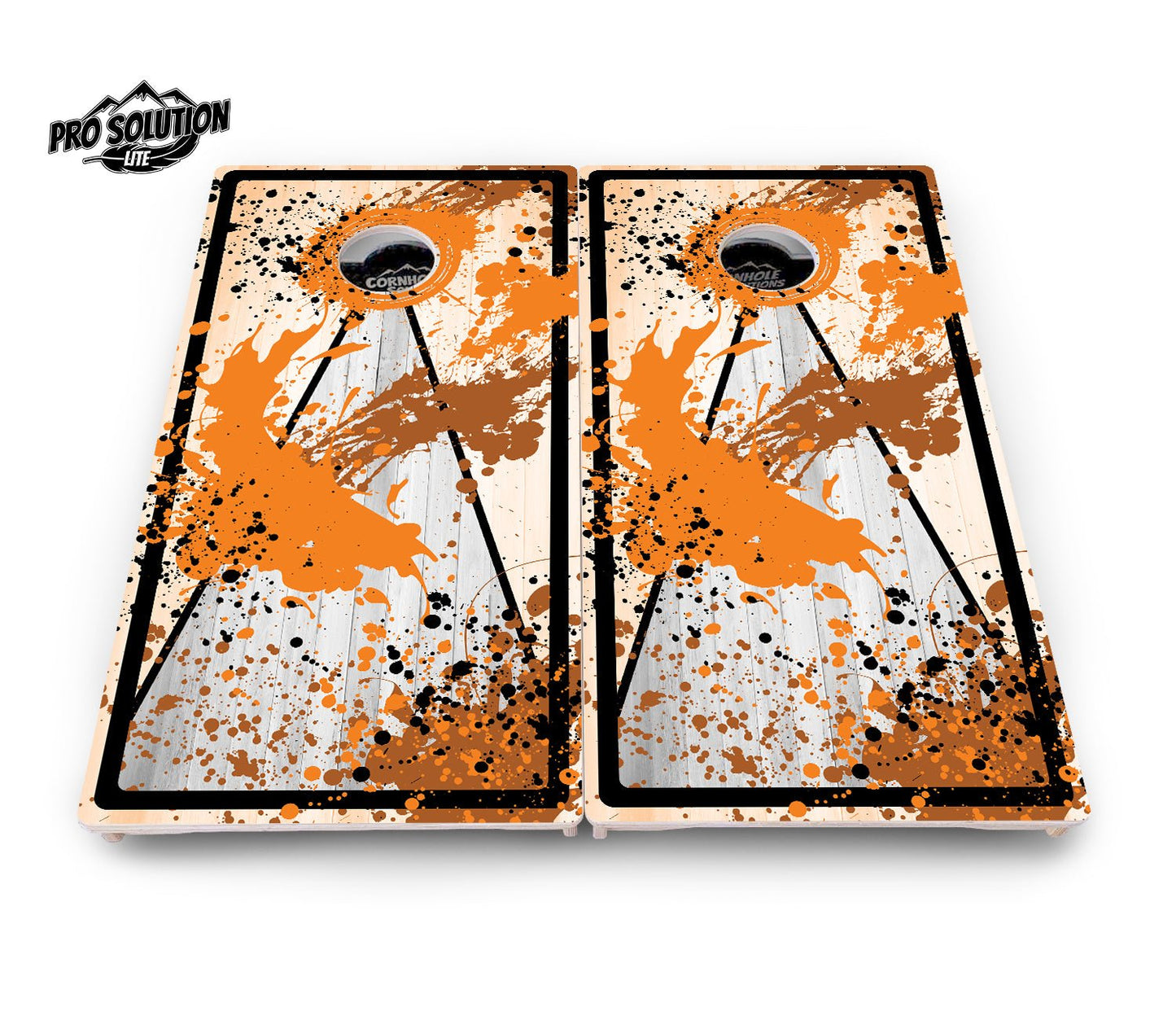 Paint Splatter Cornhole Boards – Pro Lite or Pro Elite