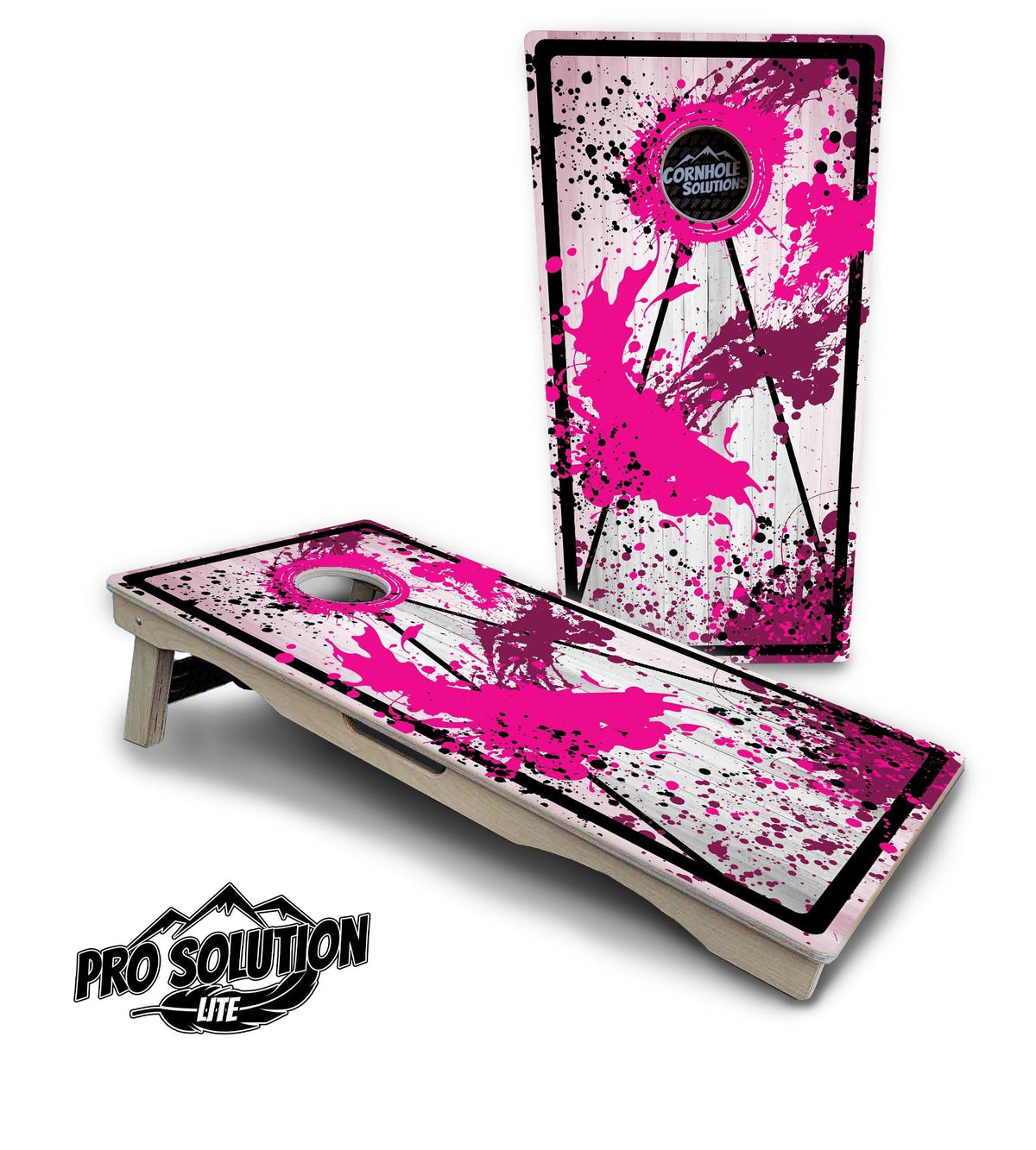 Paint Splatter Cornhole Boards – Pro Lite or Pro Elite