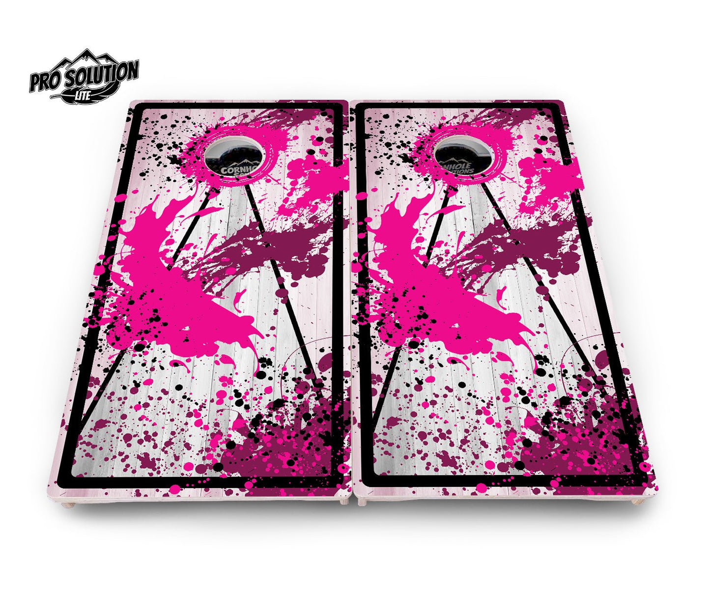 Paint Splatter Cornhole Boards – Pro Lite or Pro Elite