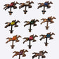 Horse Race Party Game – Brown Striped Track Edition