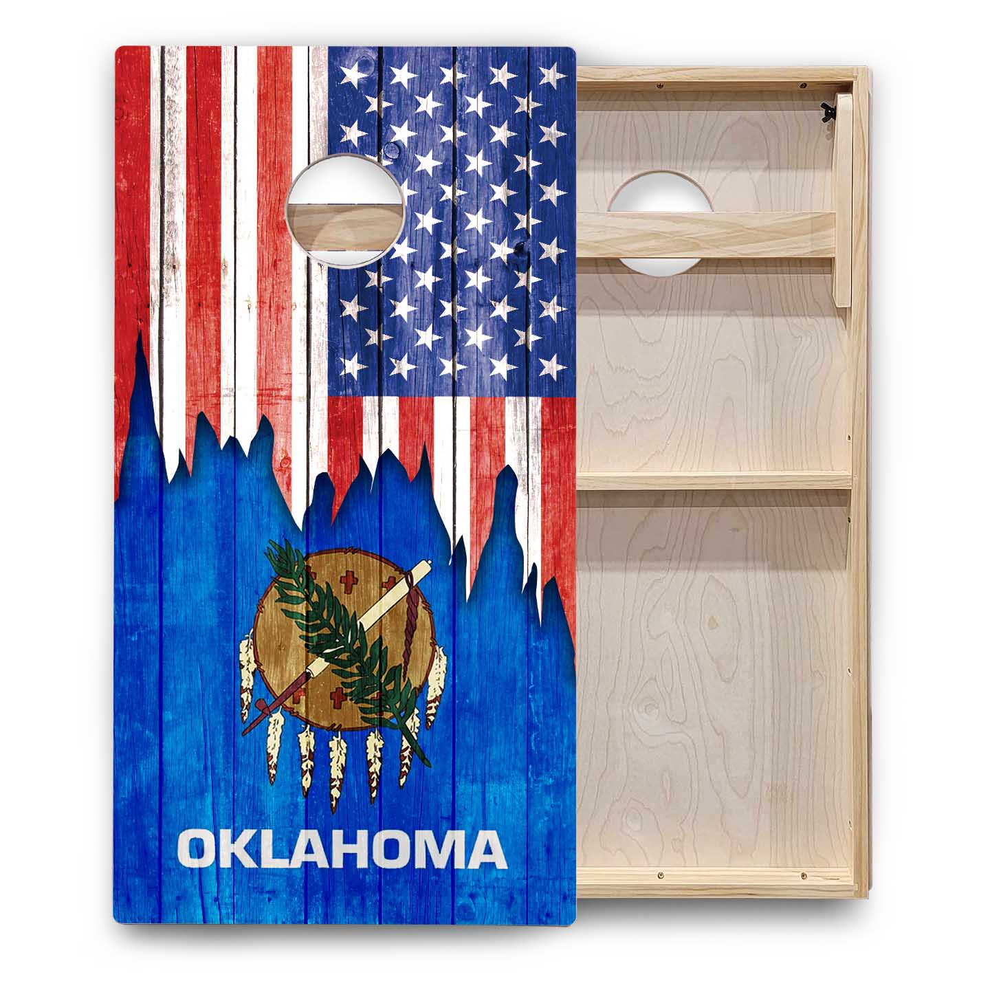 State Flags New Mexico to South Carolina Cornhole Boards - Backyard Series