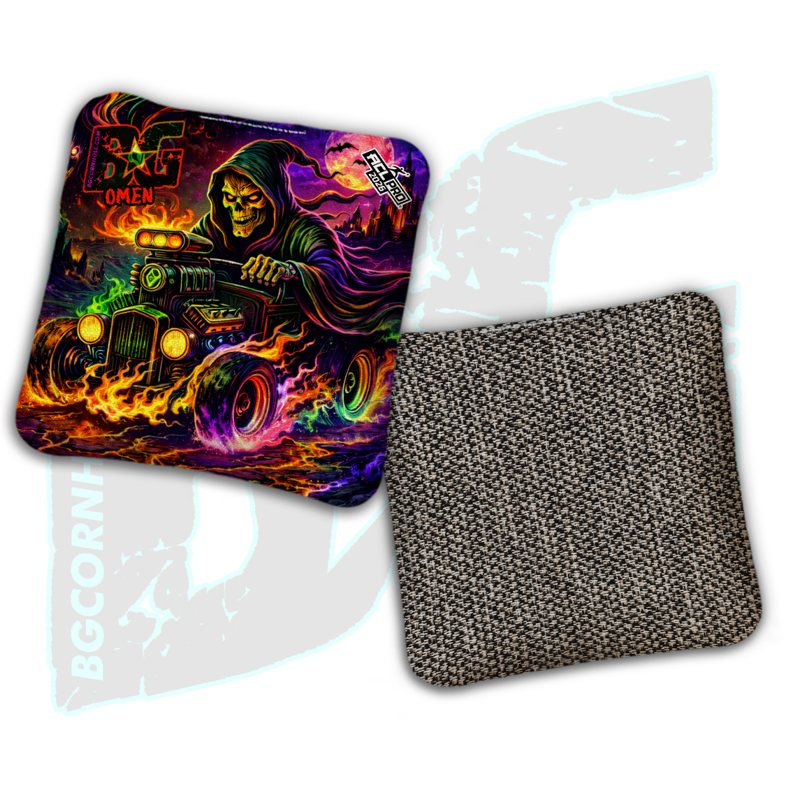2026 BG Multiple Bag Models "Reaper's Ride" - ACL Pro Stamped Cornhole Bags - SET OF 4 BAGS