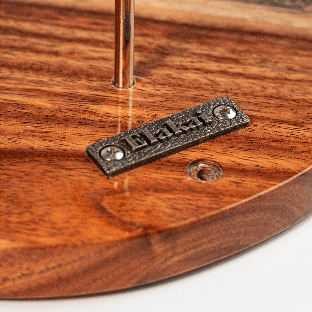 One of a Kind Blue Pearl Epoxy Resin Live-Edge Wood Hook and Ring Toss Game