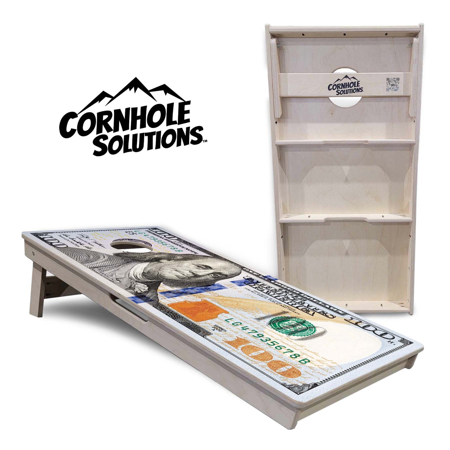 $100 Bill Cornhole Boards - Tournament Series