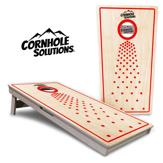 Pop Dots Red Cornhole Boards - Professional Tournament Series