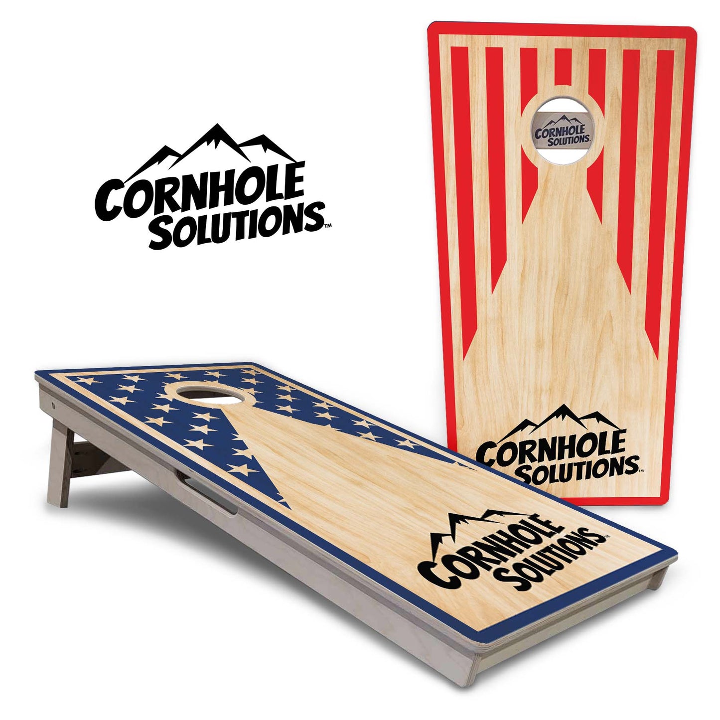 SS Keyhole CS Logo Cornhole Boards - Professional Tournament Series - Free Shipping!