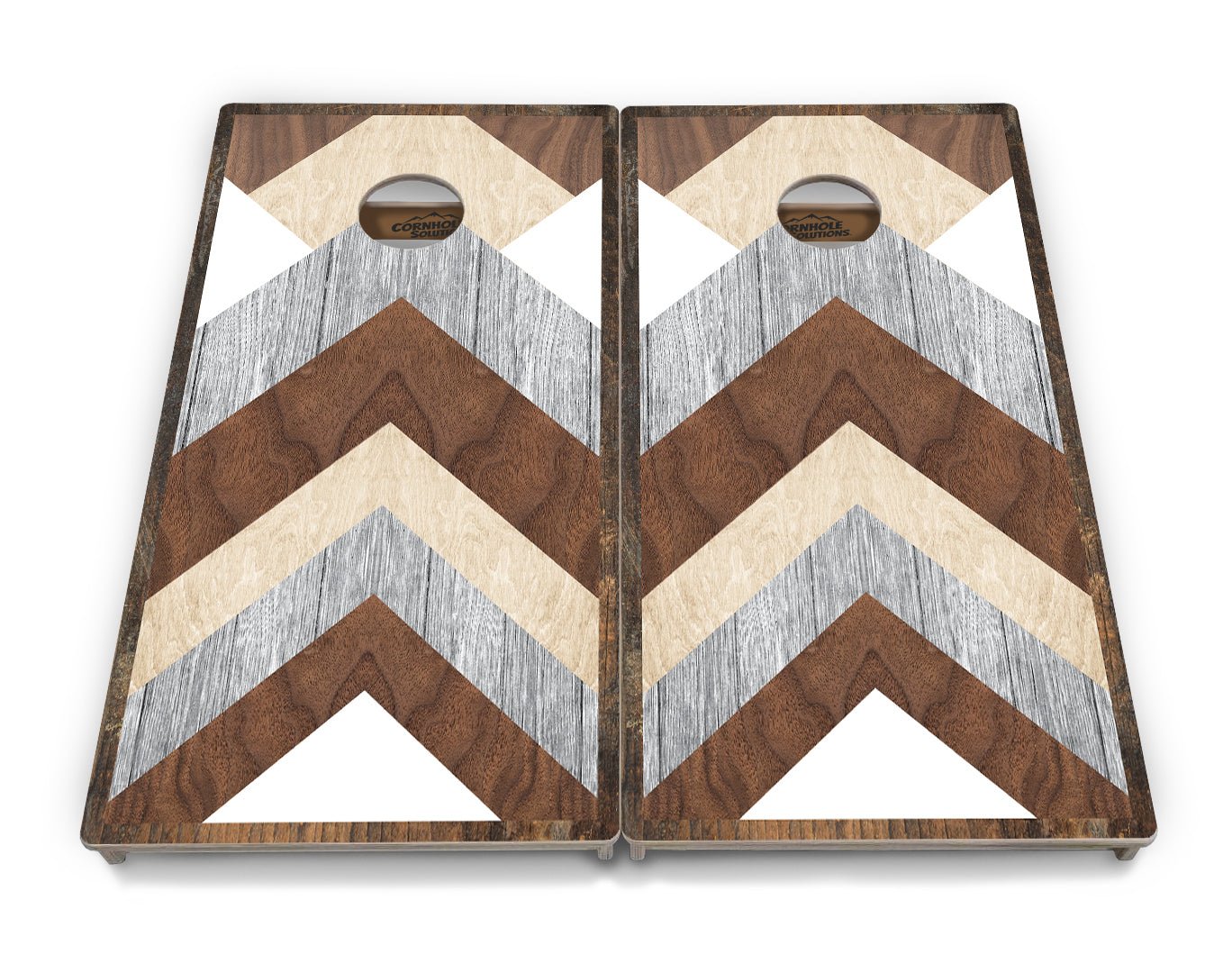 Pallet Wood Pattern Cornhole Boards - Professional Tournament Series