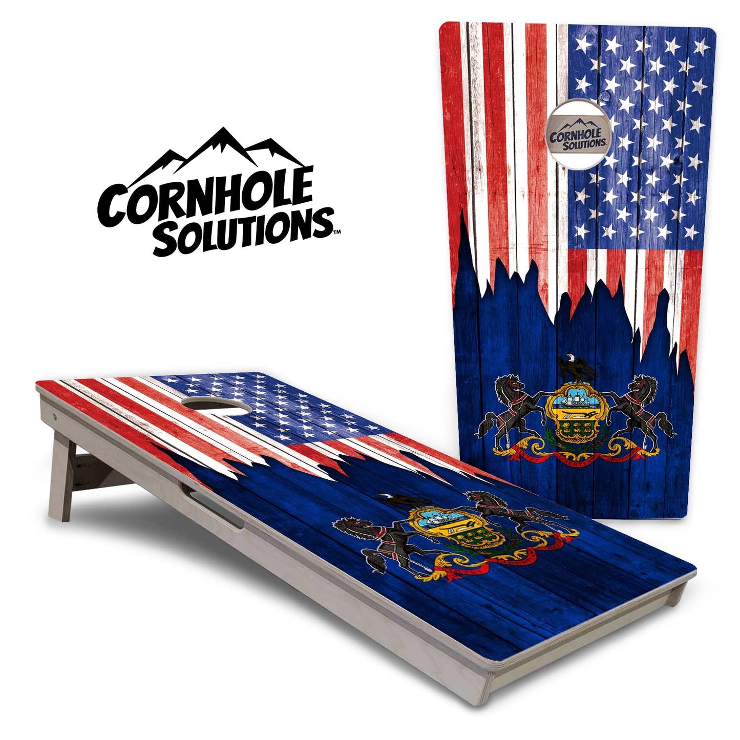 State Flags New Mexico to South Carolina Cornhole Boards - Professional Tournament Series