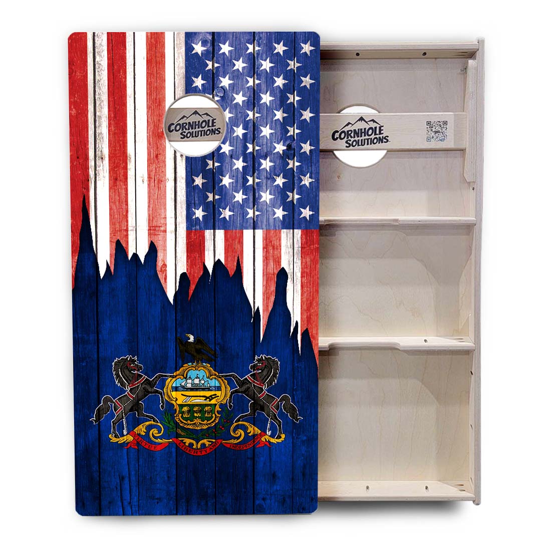 State Flags New Mexico to South Carolina Cornhole Boards - Professional Tournament Series