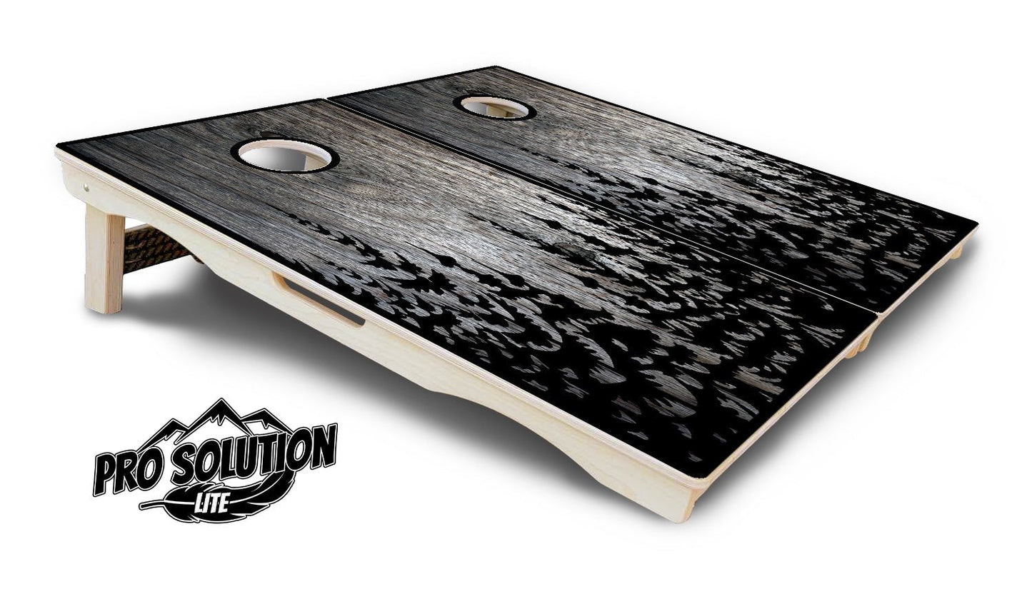 Greyscale Pines Cornhole Boards – Pro Lite or Pro Elite