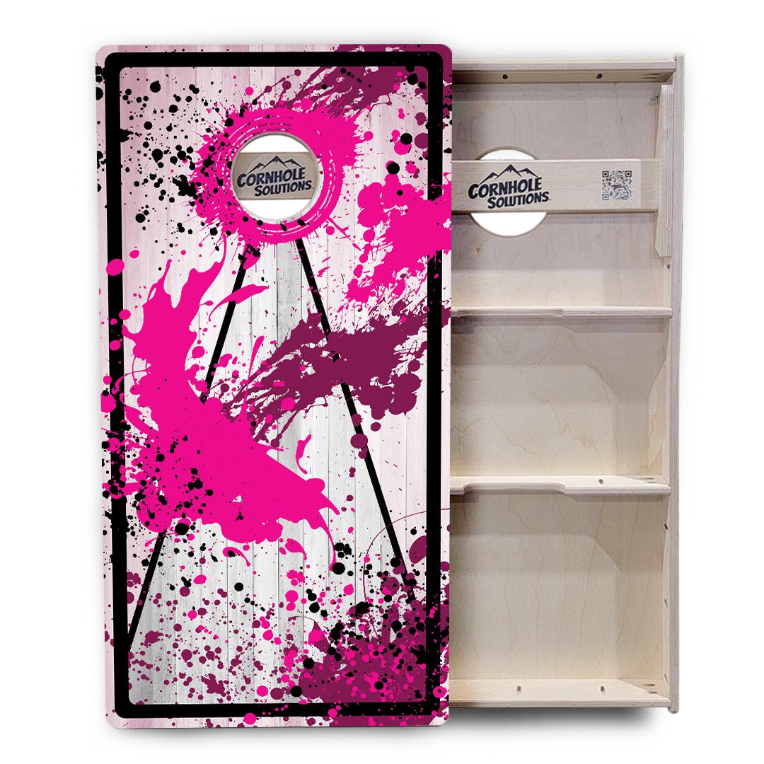 Paint Splatter Cornhole Boards – Tournament Series