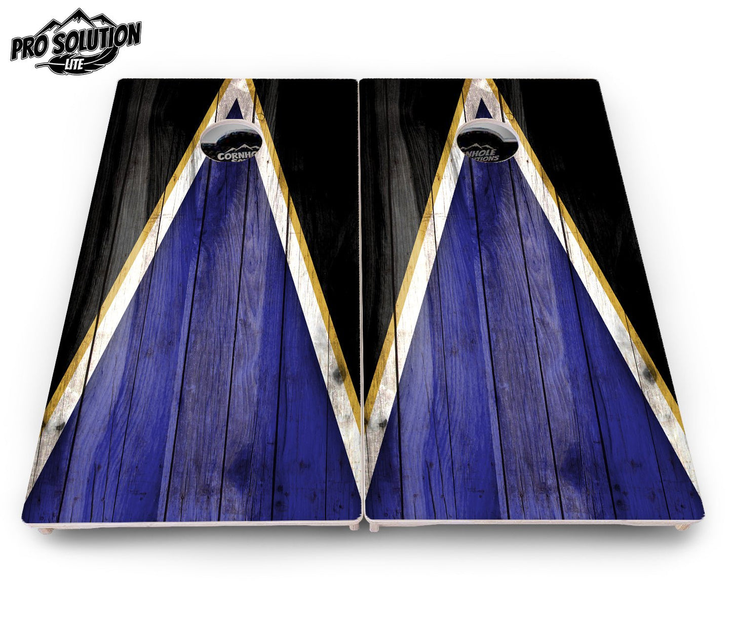 Team Color Triangle Cornhole Boards - Pro Solution Lite Series