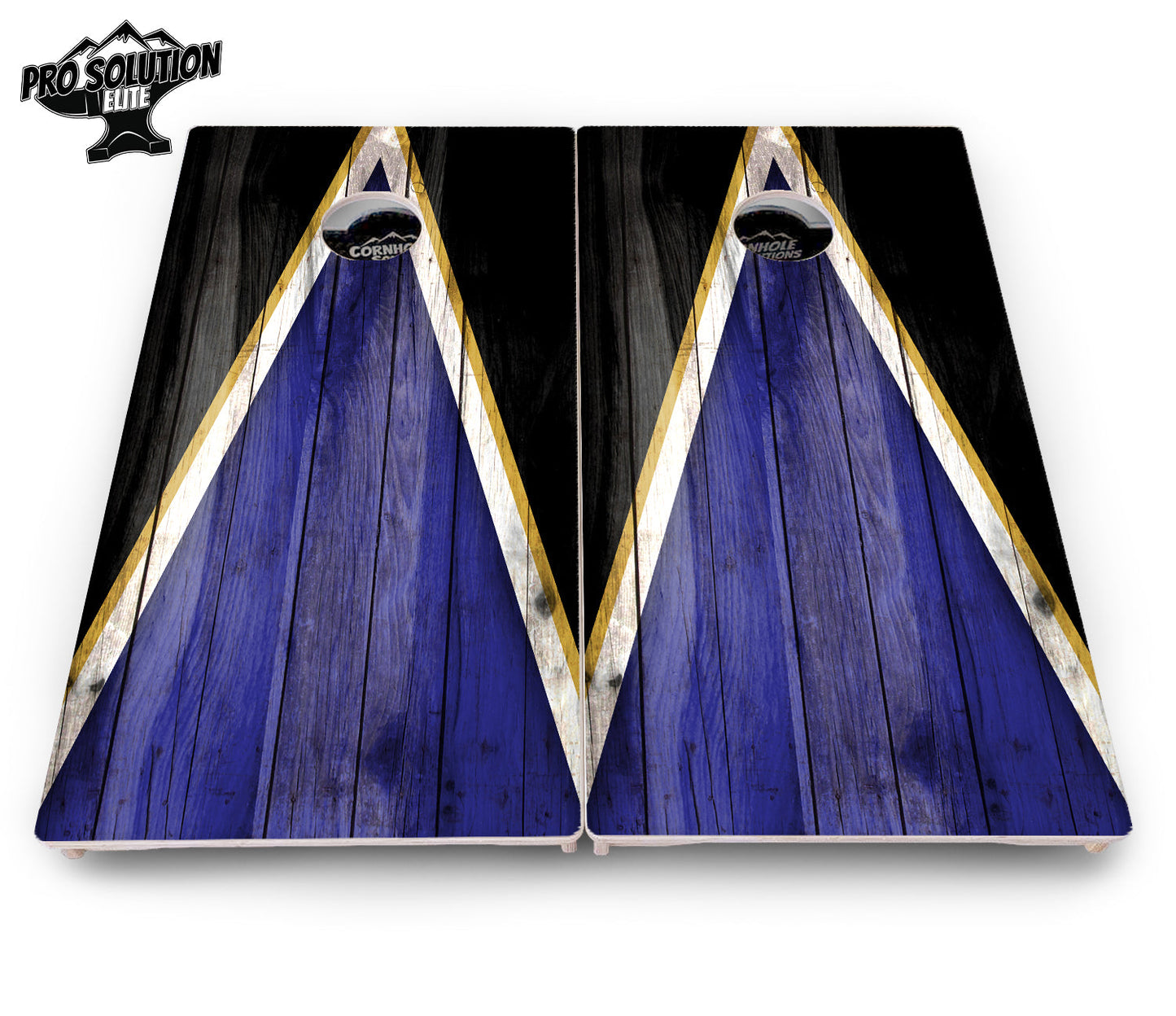 Team Color Triangle Cornhole Boards - Pro Solution Elite Series
