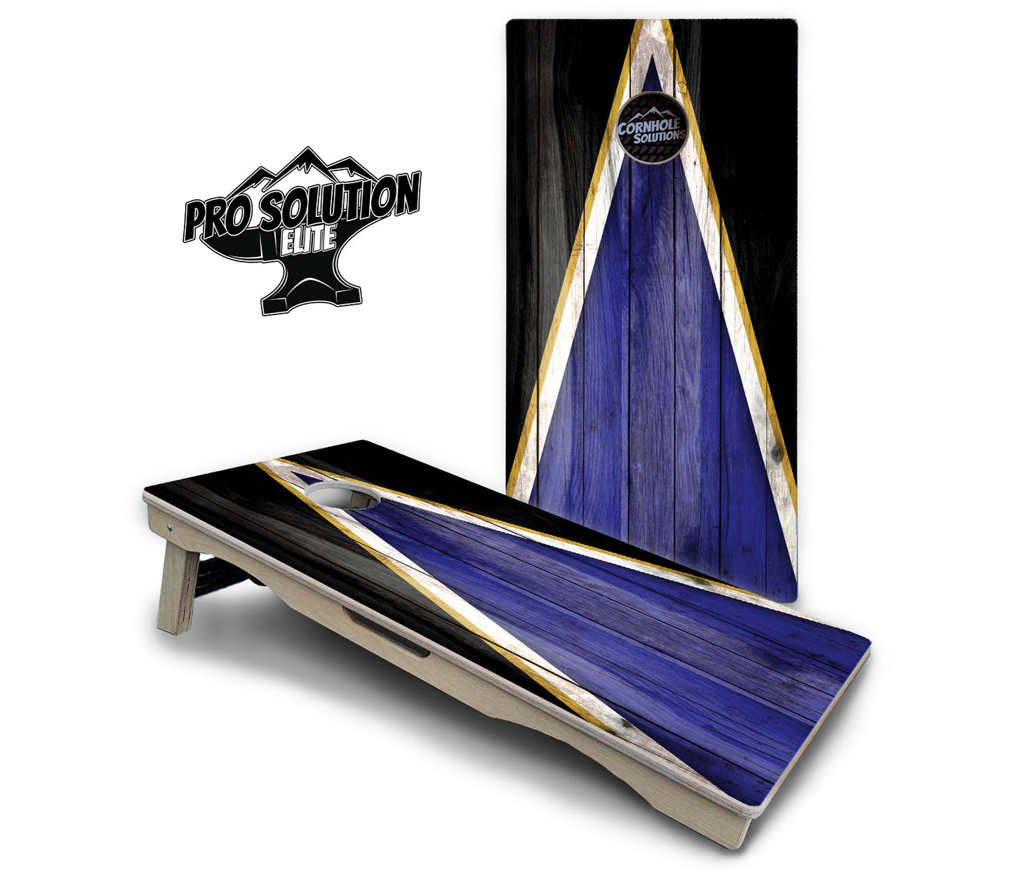 Team Color Triangle Cornhole Boards - Pro Solution Elite Series