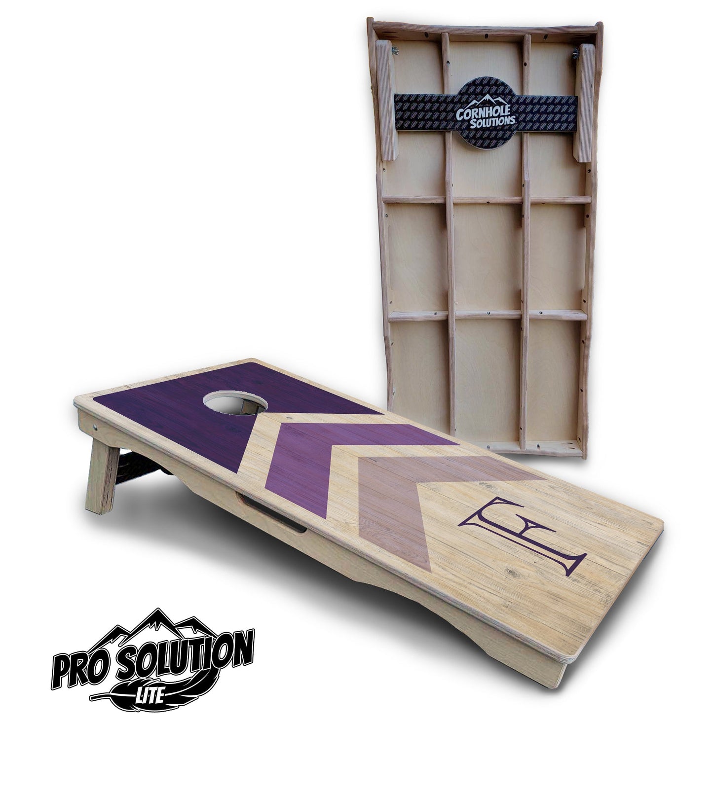 Purple Wedding Arrows Cornhole Boards – Pro Lite or Pro Elite