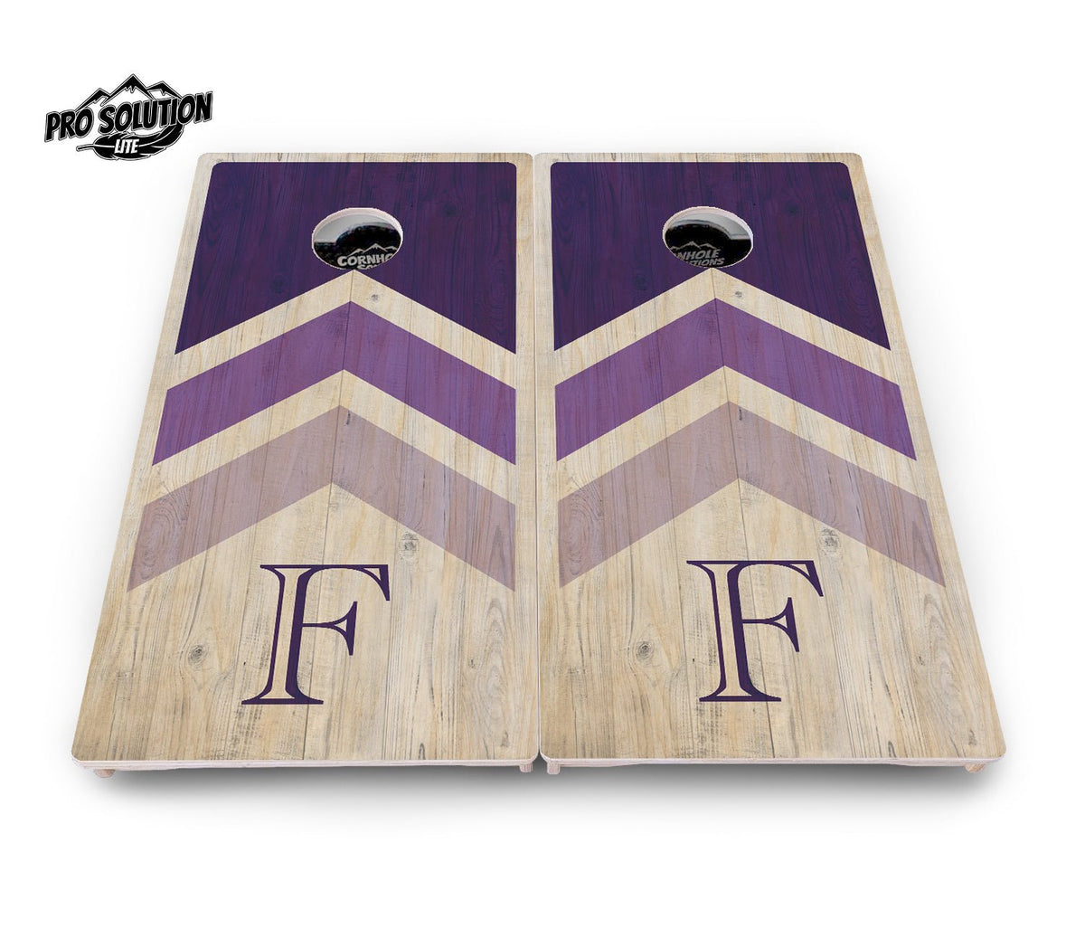 Purple Wedding Arrows Cornhole Boards – Pro Lite or Pro Elite