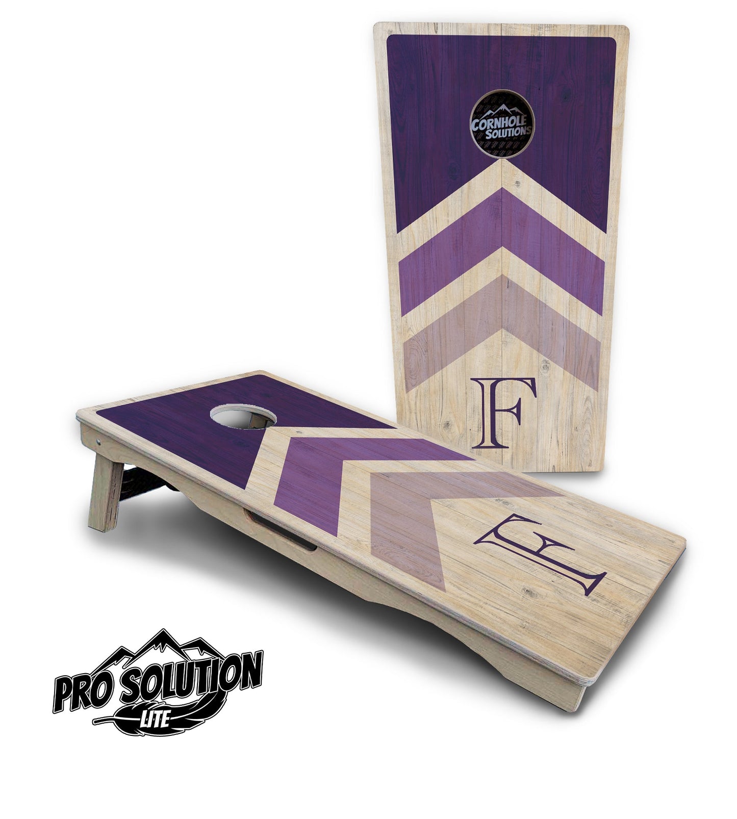 Purple Wedding Arrows Cornhole Boards – Pro Lite or Pro Elite