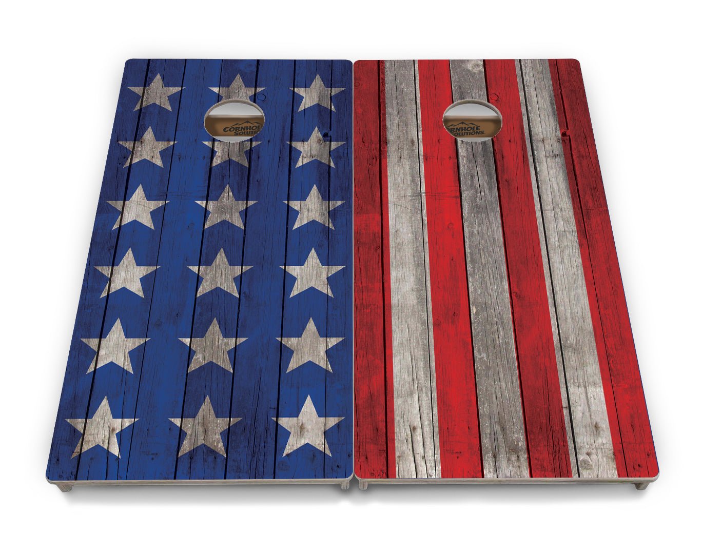 Colorful Stars & Stripes Cornhole Boards - Tournament Series