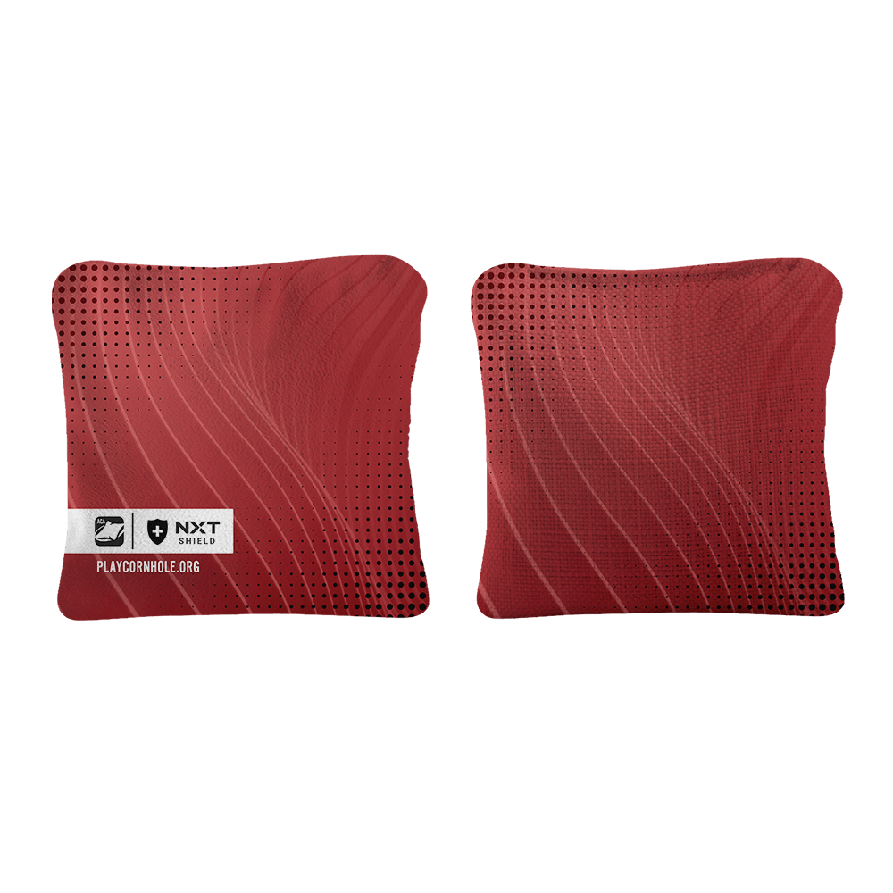 Red NXT Shield Cornhole Bags