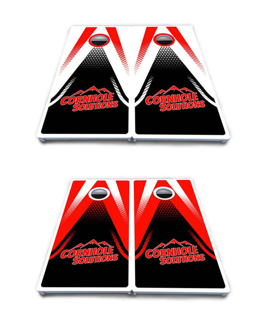 Red & Black CS Logo Cornhole Boards - All Weather Series