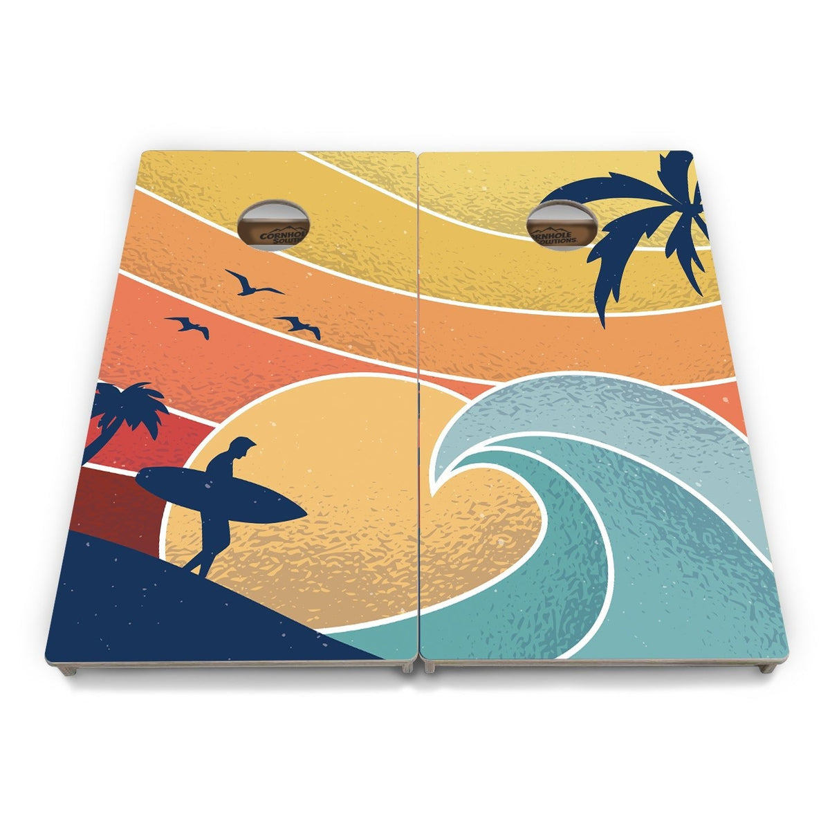 Retro Beach Cornhole Boards – Tournament Series