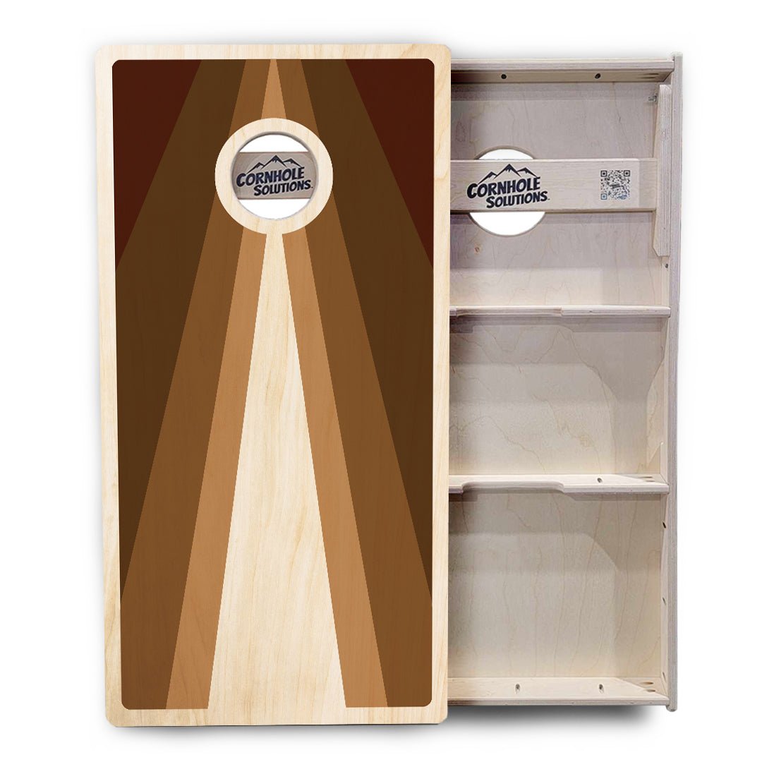 Retro Wood Triangle Cornhole Boards – Tournament Series