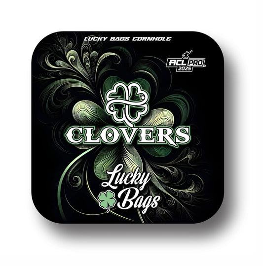 Lucky Bags Cornhole Clover - Black Tribal