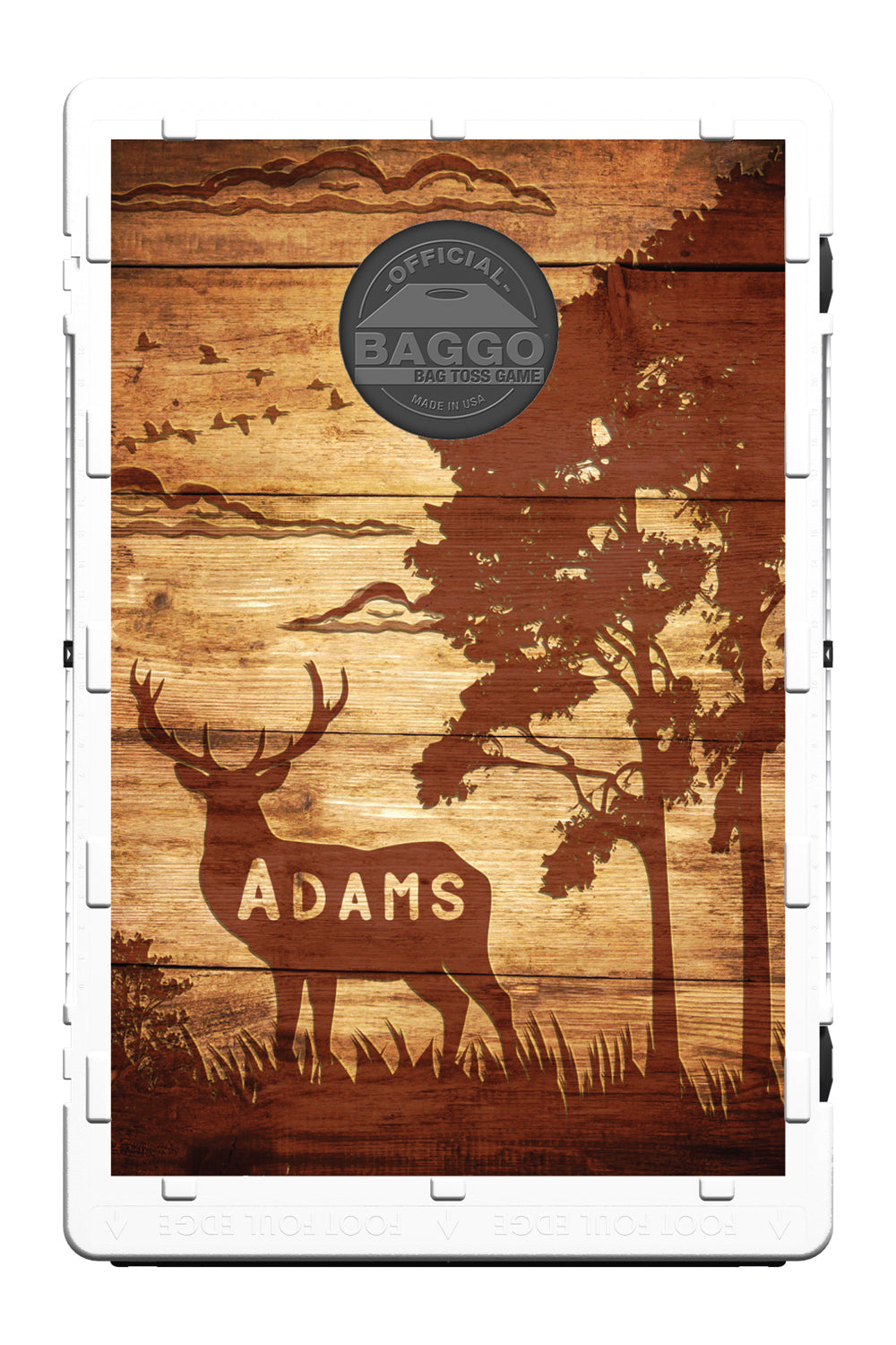 Rustic Deer Hunter Bean Bag Toss Game by BAGGO