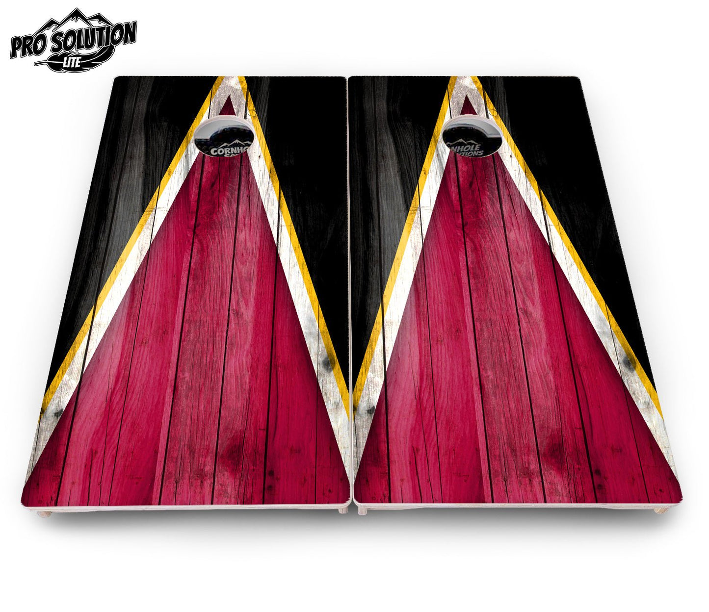 Team Color Triangle Cornhole Boards - Pro Solution Lite Series