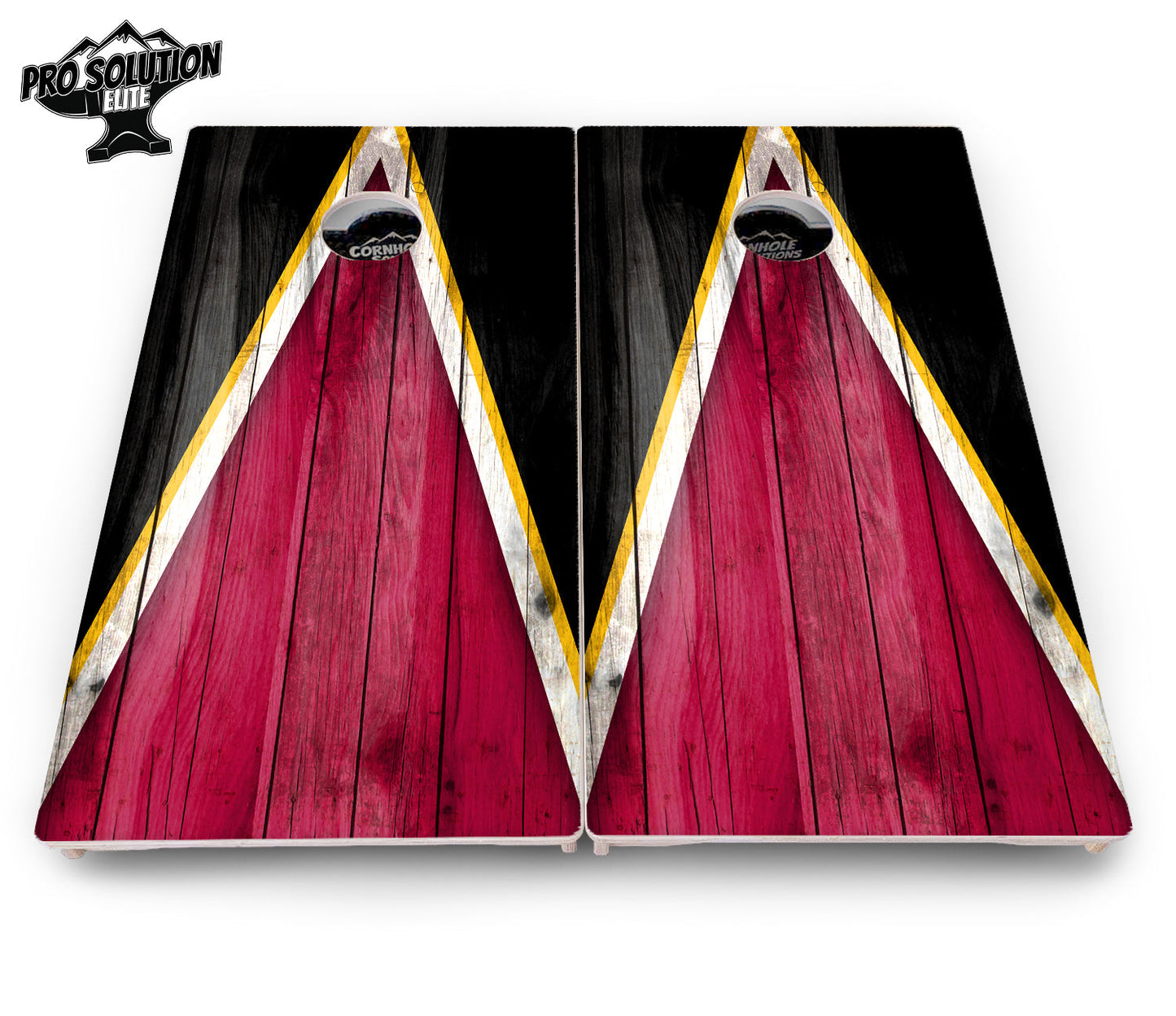 Team Color Triangle Cornhole Boards - Pro Solution Elite Series