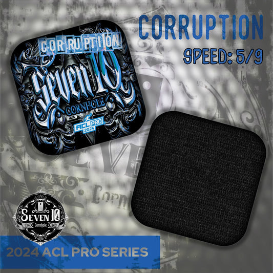 Seven 10 Cornhole Bags - "Corruption" ACL 2024 Pro Series