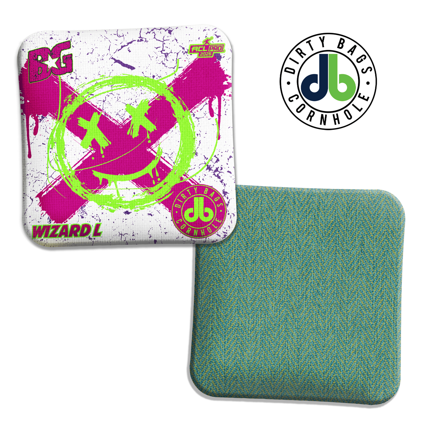 BG Cornhole - Wizard L - Pink Smiley Face