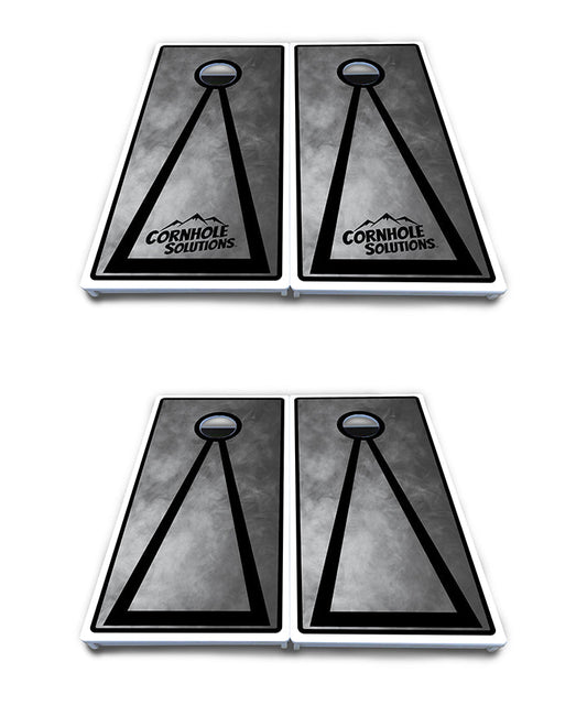 Smoke Triangle Cornhole Boards - All Weather Series