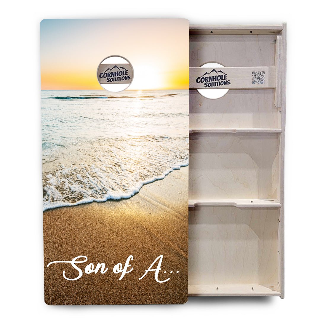 Beach Sunset Cornhole Boards – Tournament Series