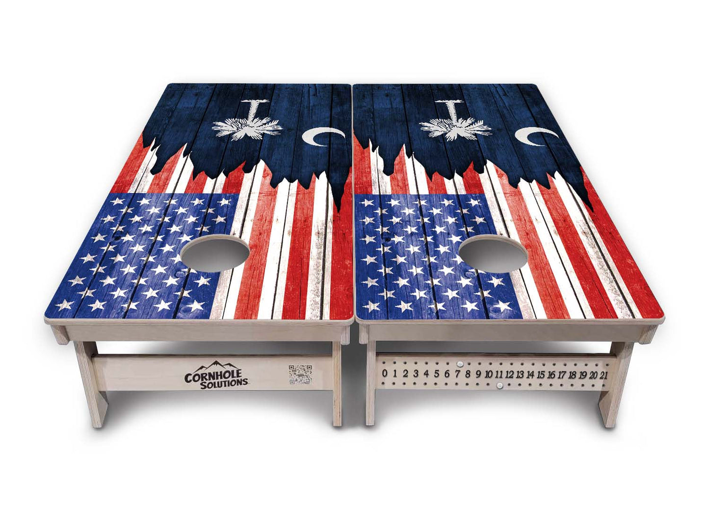State Flags New Mexico to South Carolina Cornhole Boards - Professional Tournament Series