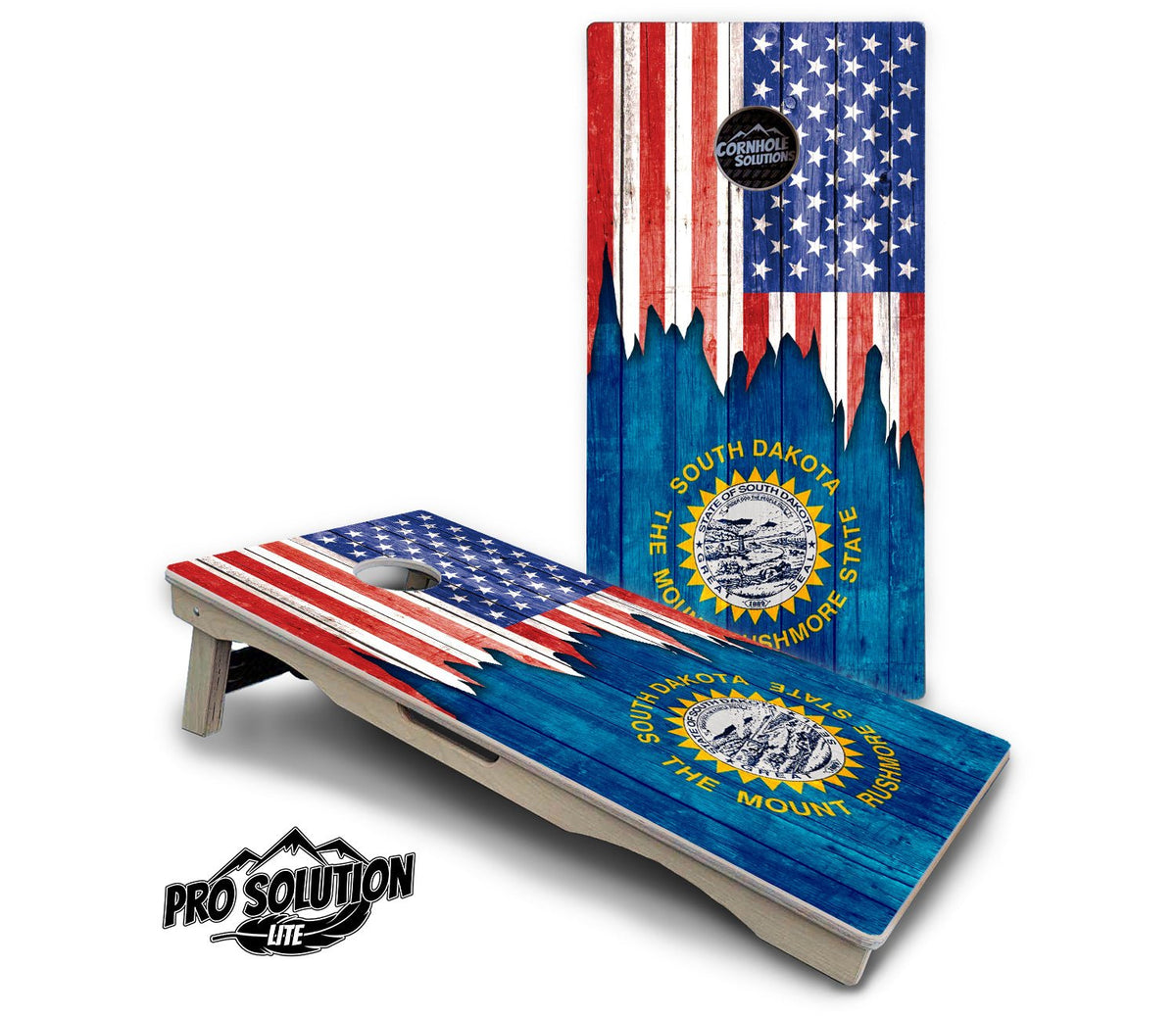 State Flag Cornhole Boards – SD to WY – Pro Lite or Pro Elite