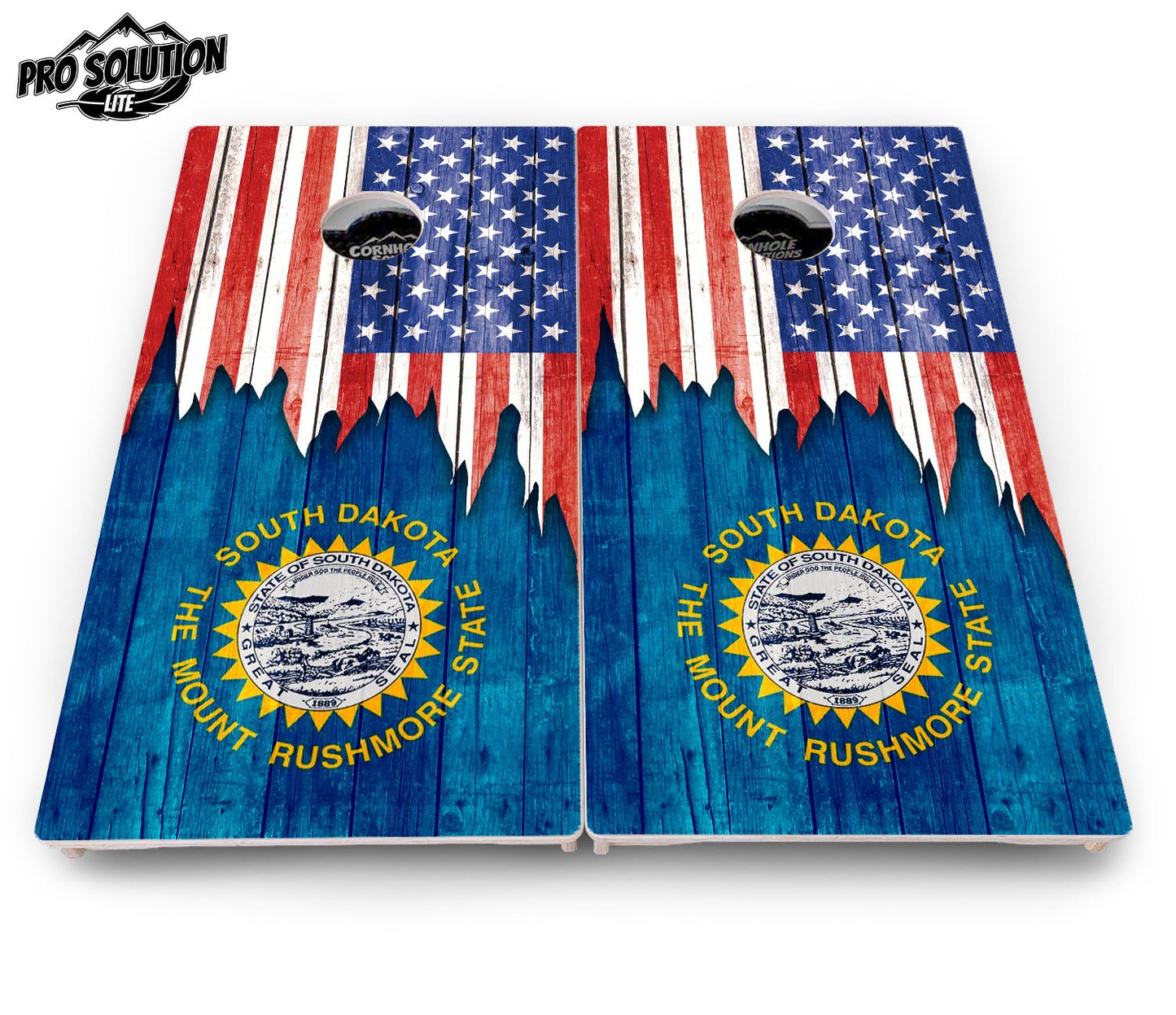 State Flag Cornhole Boards – SD to WY – Pro Lite or Pro Elite