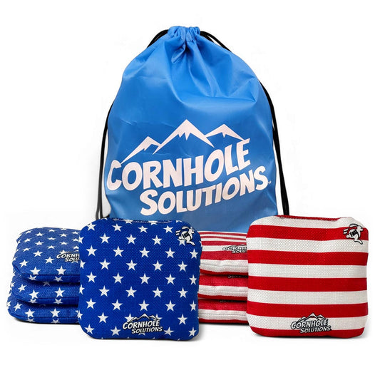 Stars and Stripes Flag Bags Rec Cornhole Bags – Set of 8 (Stars & Stripes)