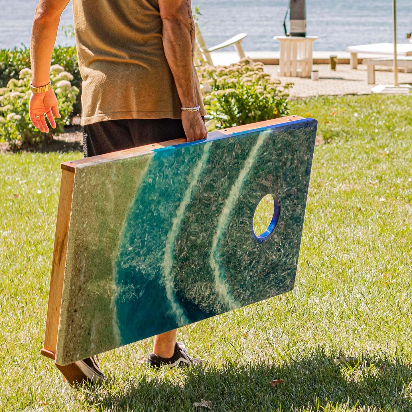 Studio Series Beach Resin 2x4 Cornhole Boards