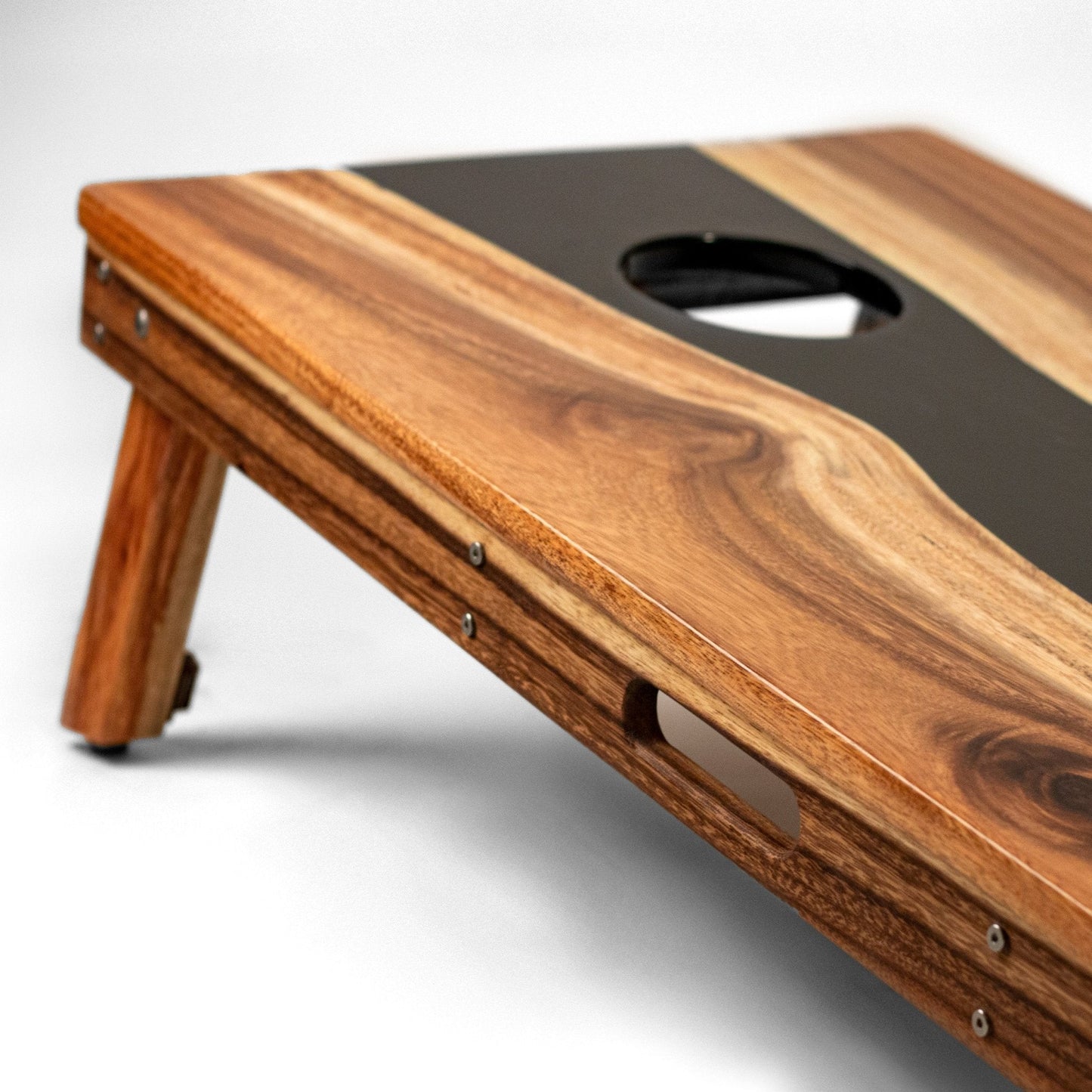 Studio Series Live Edge Resin 2x4 Cornhole Boards | River Collection