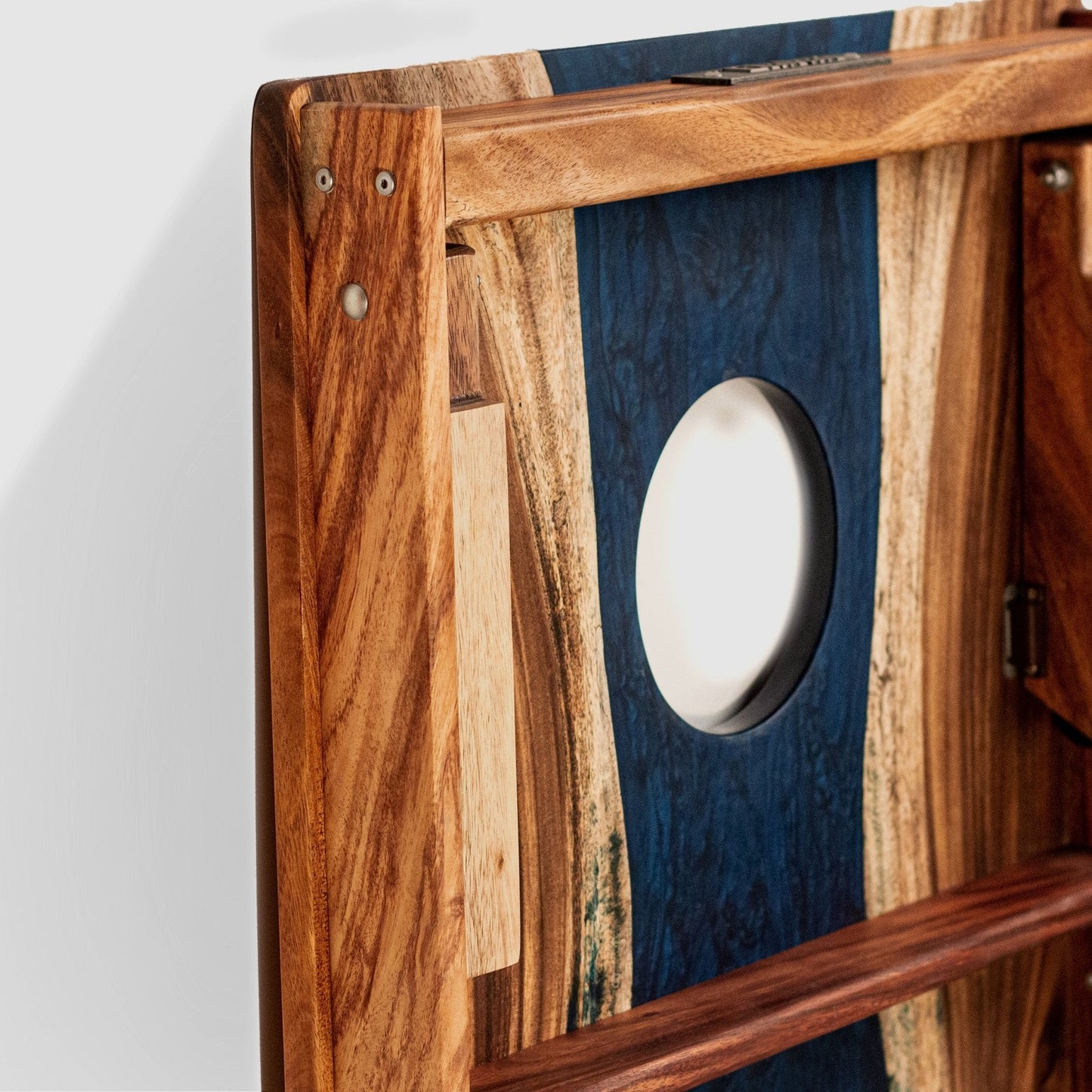 Studio Series Live Edge Resin 2x4 Cornhole Boards | River Collection